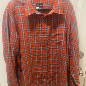 Marmot Men's Vibrant Plaid Button-Down Shirt
